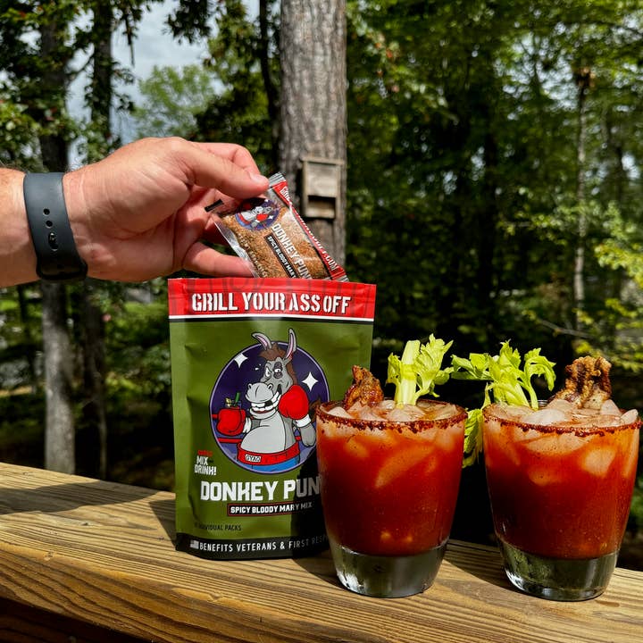 Grill Your Ass Off - Spices, Rubs, Seasonings, Sauces, Jerky - Wholesale Rub - Donkey Punch Spicy Bloody Mary Mix -Hot & Spicy6