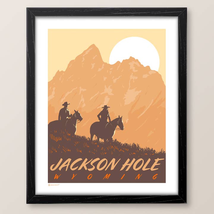 Jackson Hole By Horseback Print for wholesale by Bozz Prints