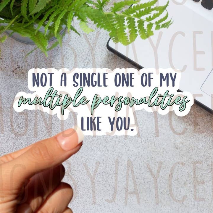 Not a Single One of My Stickers for wholesale by Art of a Story