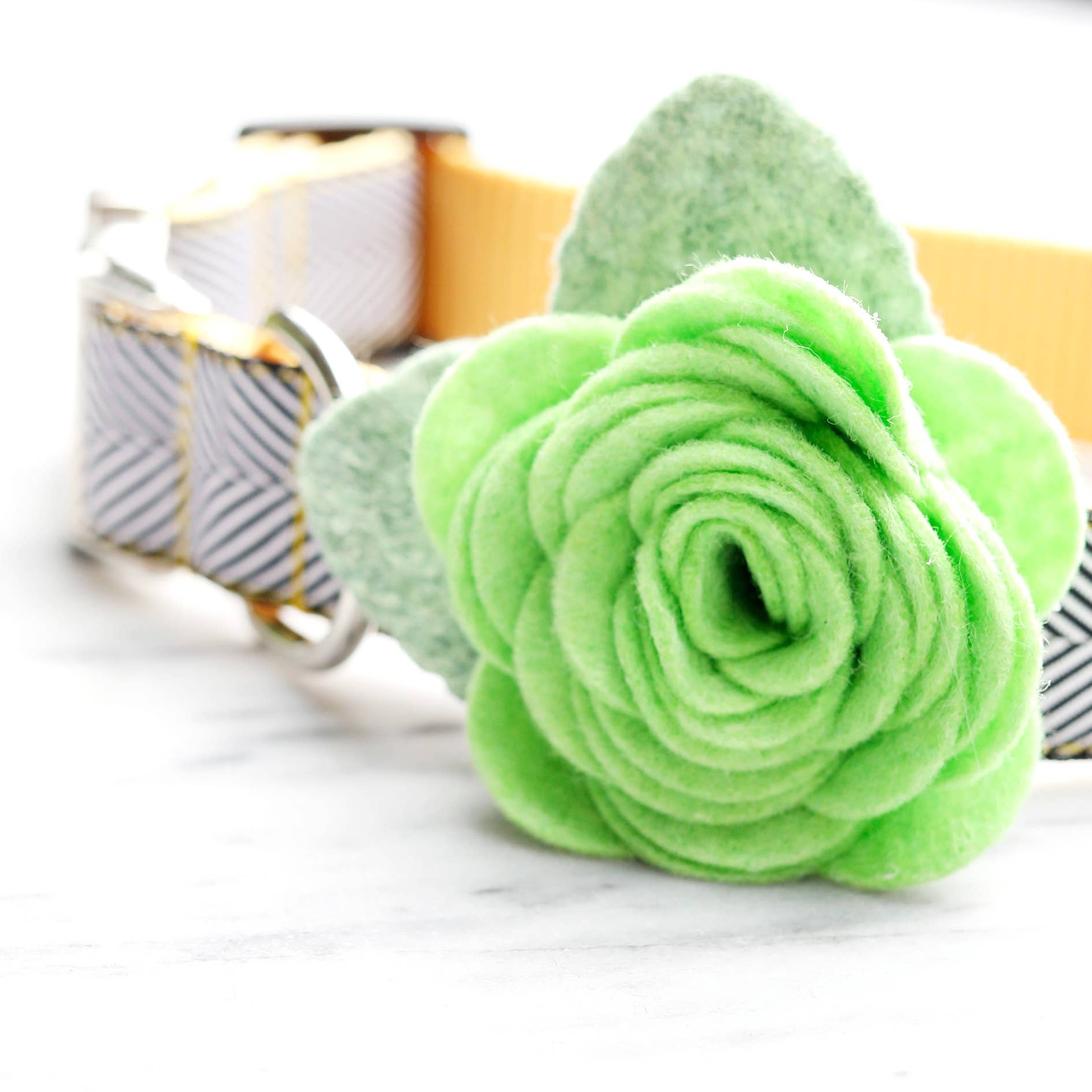 Mimi Green - Vente Collier – chien - Collier pour chien Rose Fleur21