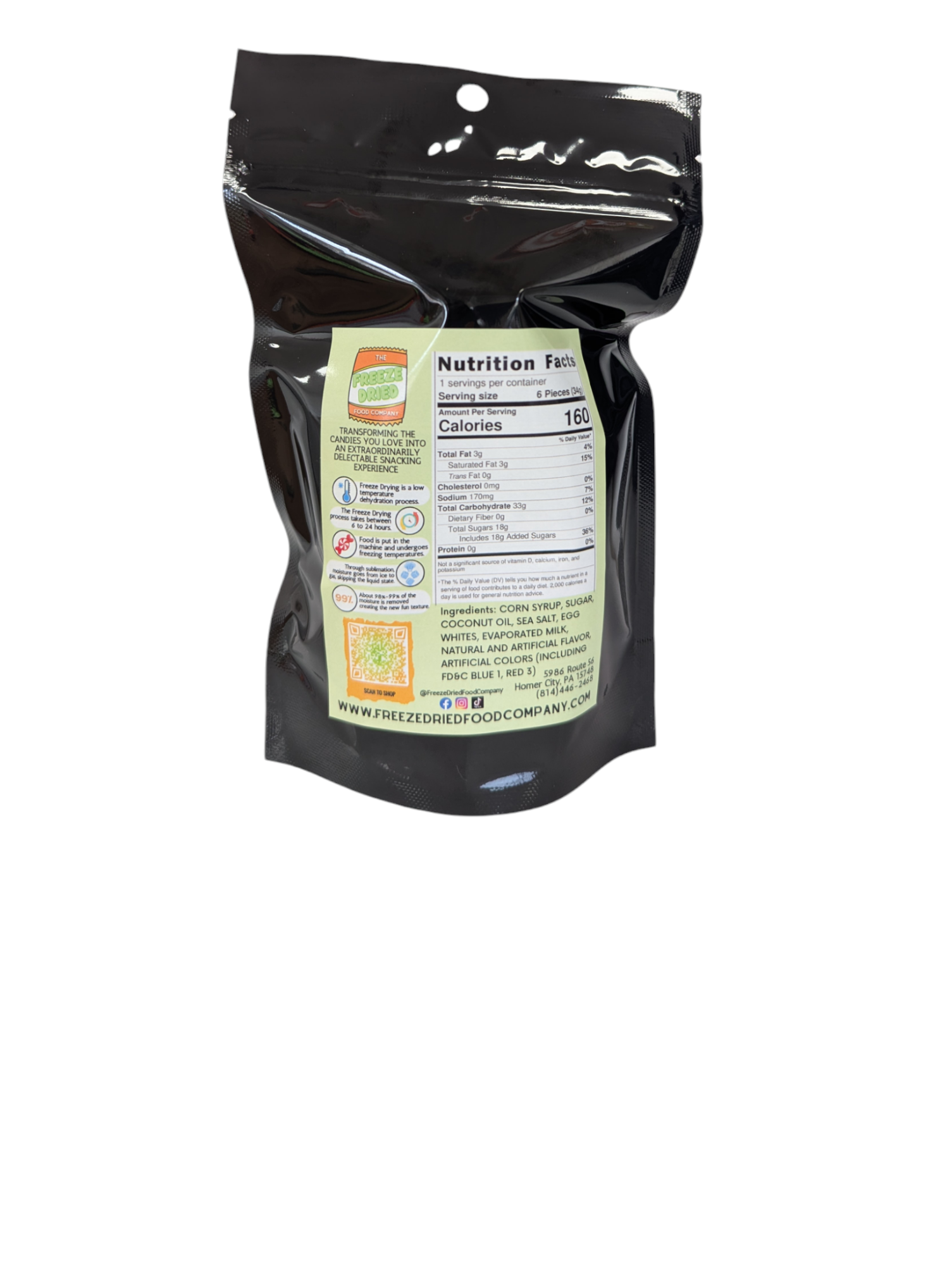 The Freeze Dried Food Company - Vente Barbes à papa - Vente en gros de bonbons lyophilisés en coton lyophilisé Taffy1