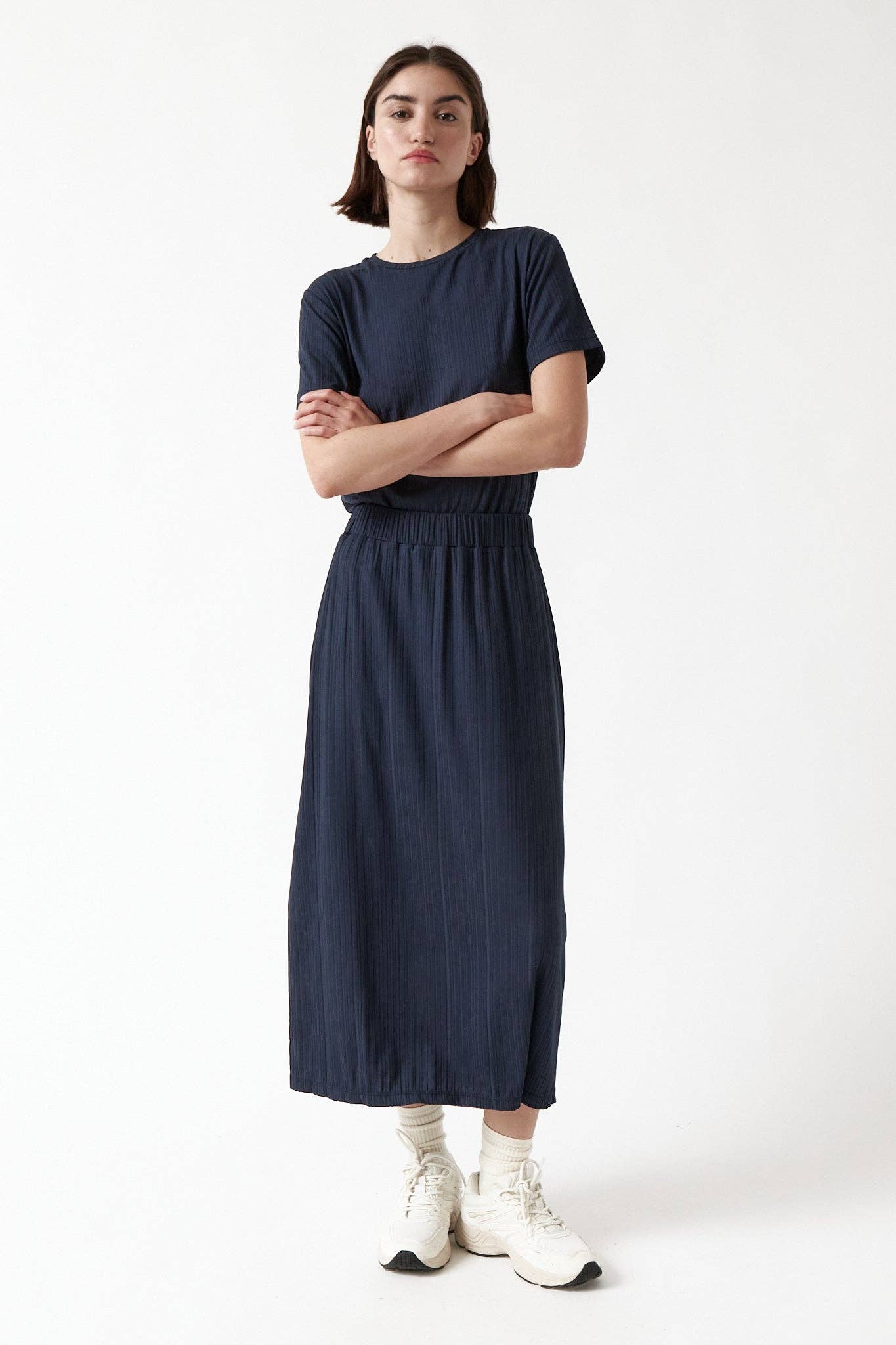 amt. studio - Wholesale Skirt - Women's - Eve Skirt Navy2