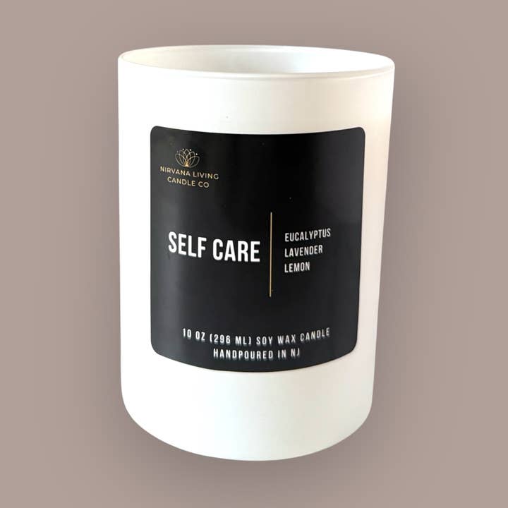 SELF CARE 10OZ CANDLE for wholesale by Nirvana Living Candle Co