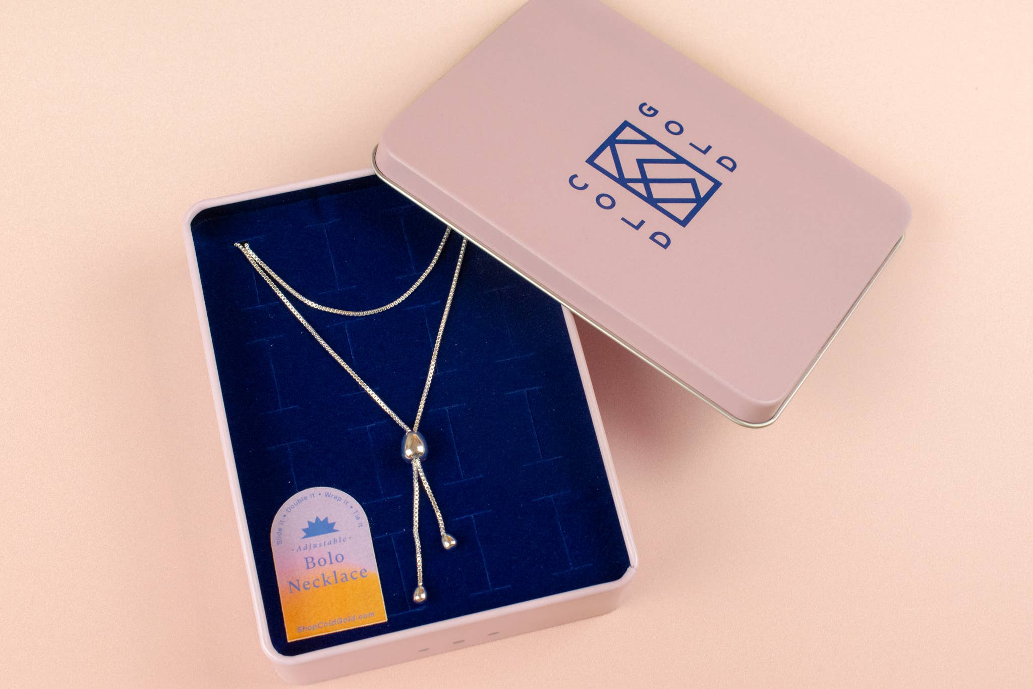 Cold Gold - Wholesale Y-Neck/Lariat Necklace - The Infinity Bolo Necklace in Sterling Silver11