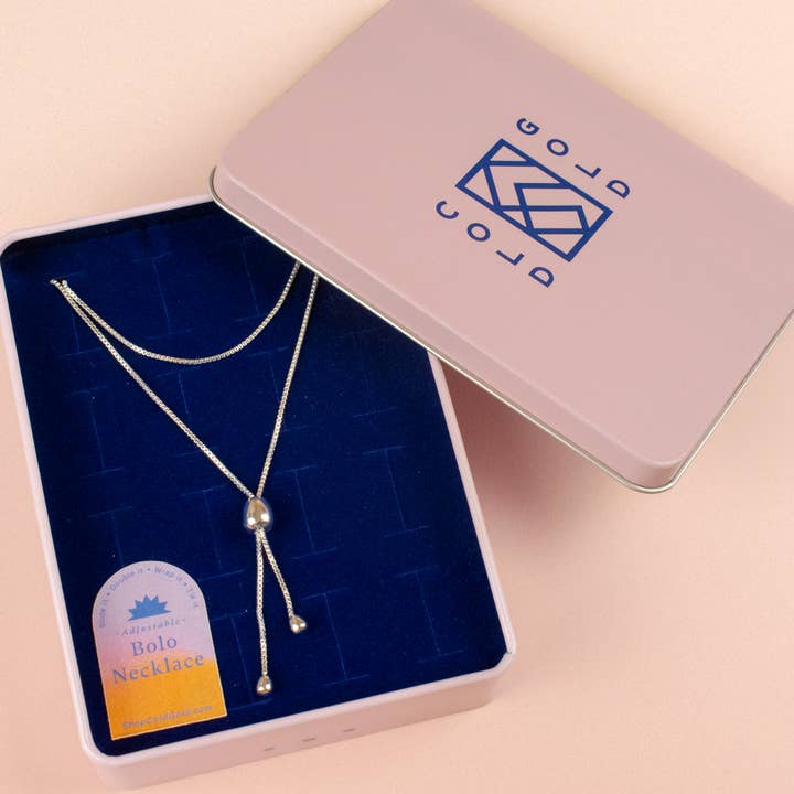 Cold Gold - Wholesale Y-Neck/Lariat Necklace - The Infinity Bolo Necklace in Sterling Silver11