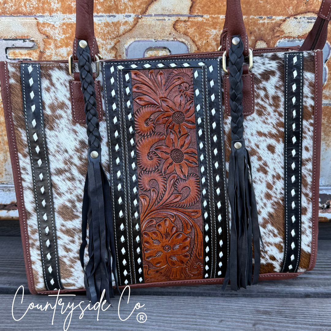 Texas Western Cowhide Bags and More - Wholesale Shoulder Bag - Women's - Primrose Leather Purse4