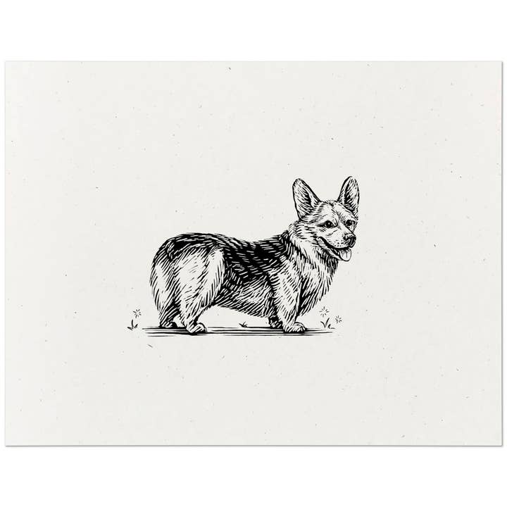 Imprimé corgi gallois Pembroke pour la vente par Dog Gone Studios