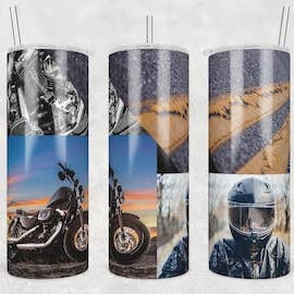 Gobelet à sublimation 20 oz Motorcycle Pictures pour la vente par Twisted T Creations
