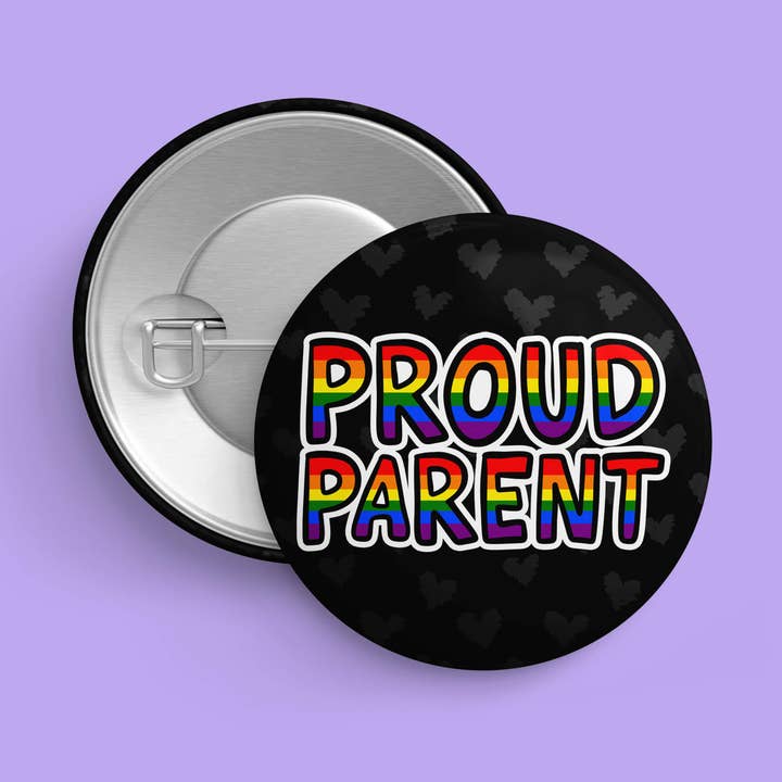 Queer Trots Ouder | LGBTQ+ Bondgenoot Trots Pin Button Badge voor wholesale door That Queer Card Co