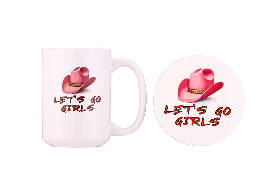 Nima Accessories Inc - Vente Tasse à café - Ensemble cadeau tasse à café et dessous de verre "Let's Go Girls"1