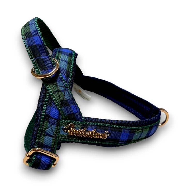 Madras One-Click Dog Harness for wholesale by Puccissimé Pet Couture