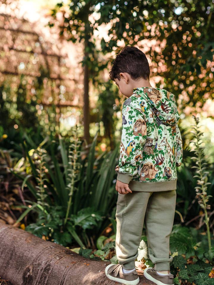 Fleur Harris - Wholesale Hoodie – Child - 'Beautiful World' Hoodie - Basil4