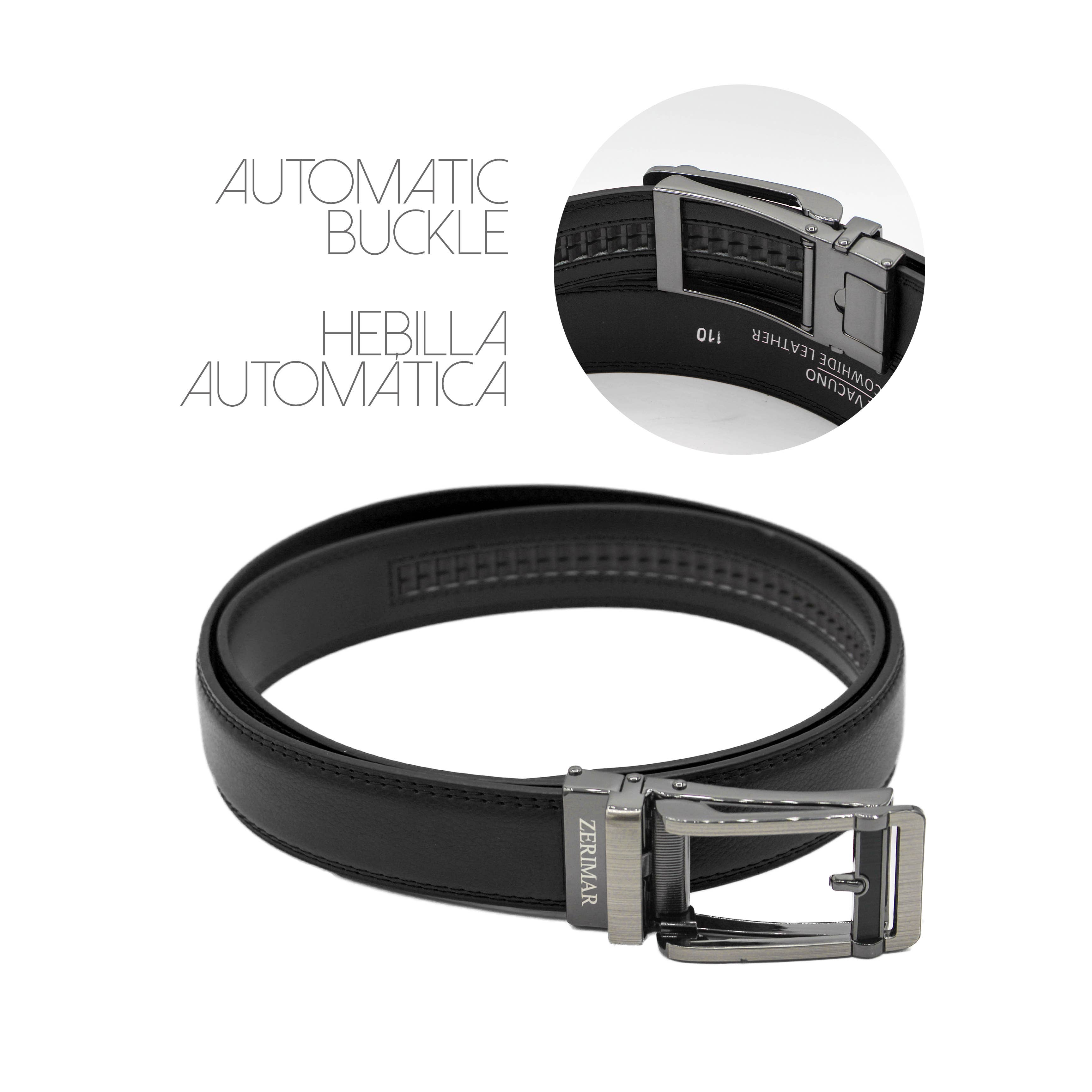 Zerimar 1942 - Wholesale Belt - Men's - Zerimar Premium Leather Belt – Elegant 30mm Automatic Buckle5