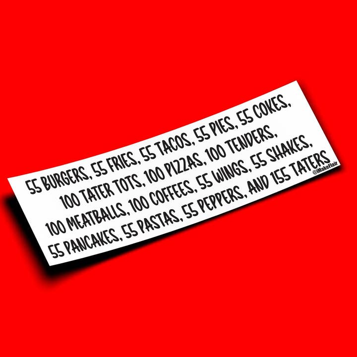 55 Burgers 55 Fries ... - ITYSL for wholesale by iMakeFlair