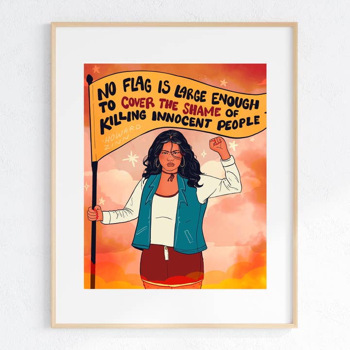 Keine Flagge ist groß genug - Druck für den Großhandel von Liberal Jane Illustration