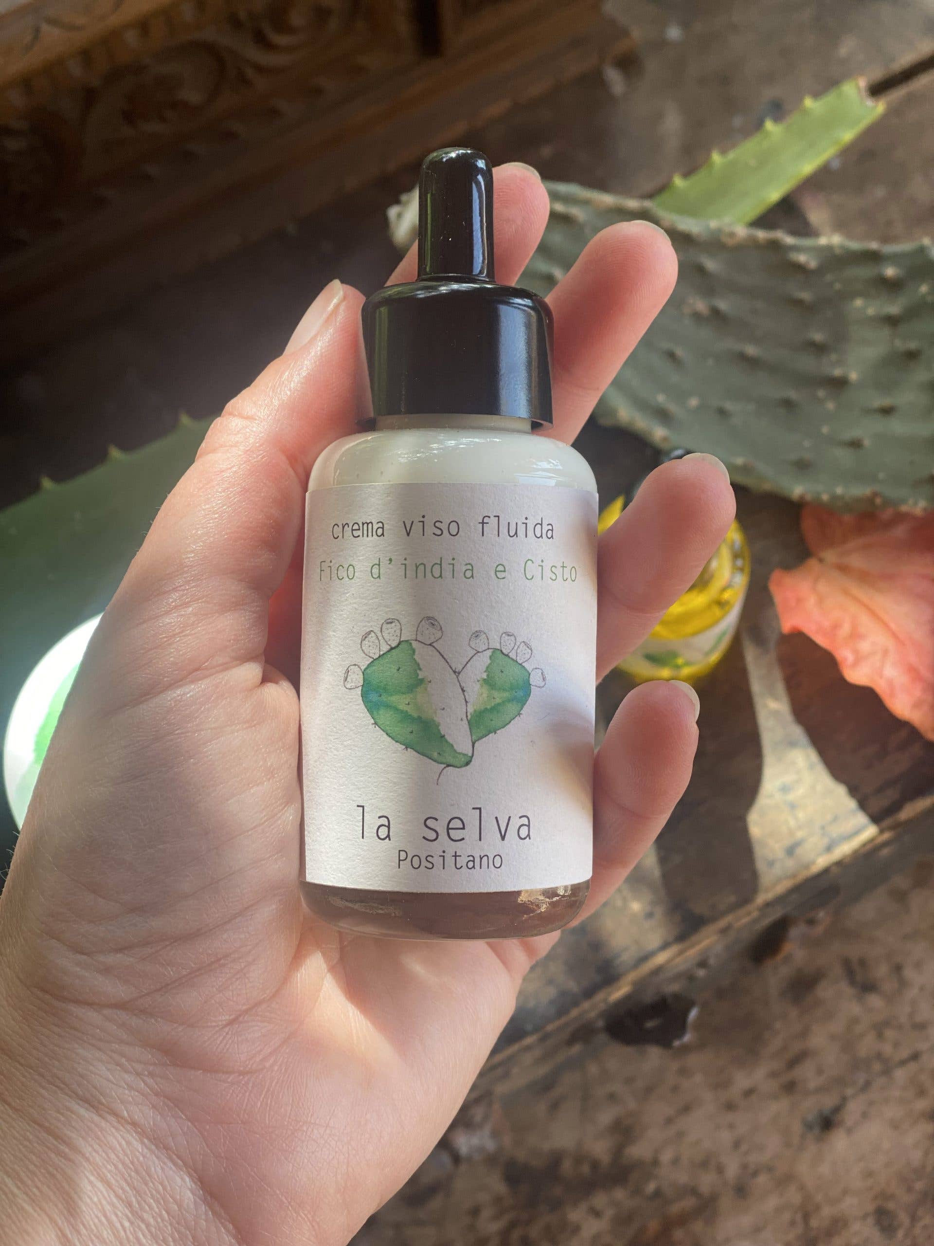 La Selva Positano Cosmetici Naturali - Wholesale Facial Moisturizer - Prickly Pear and Cistus Fluid Face Cream2