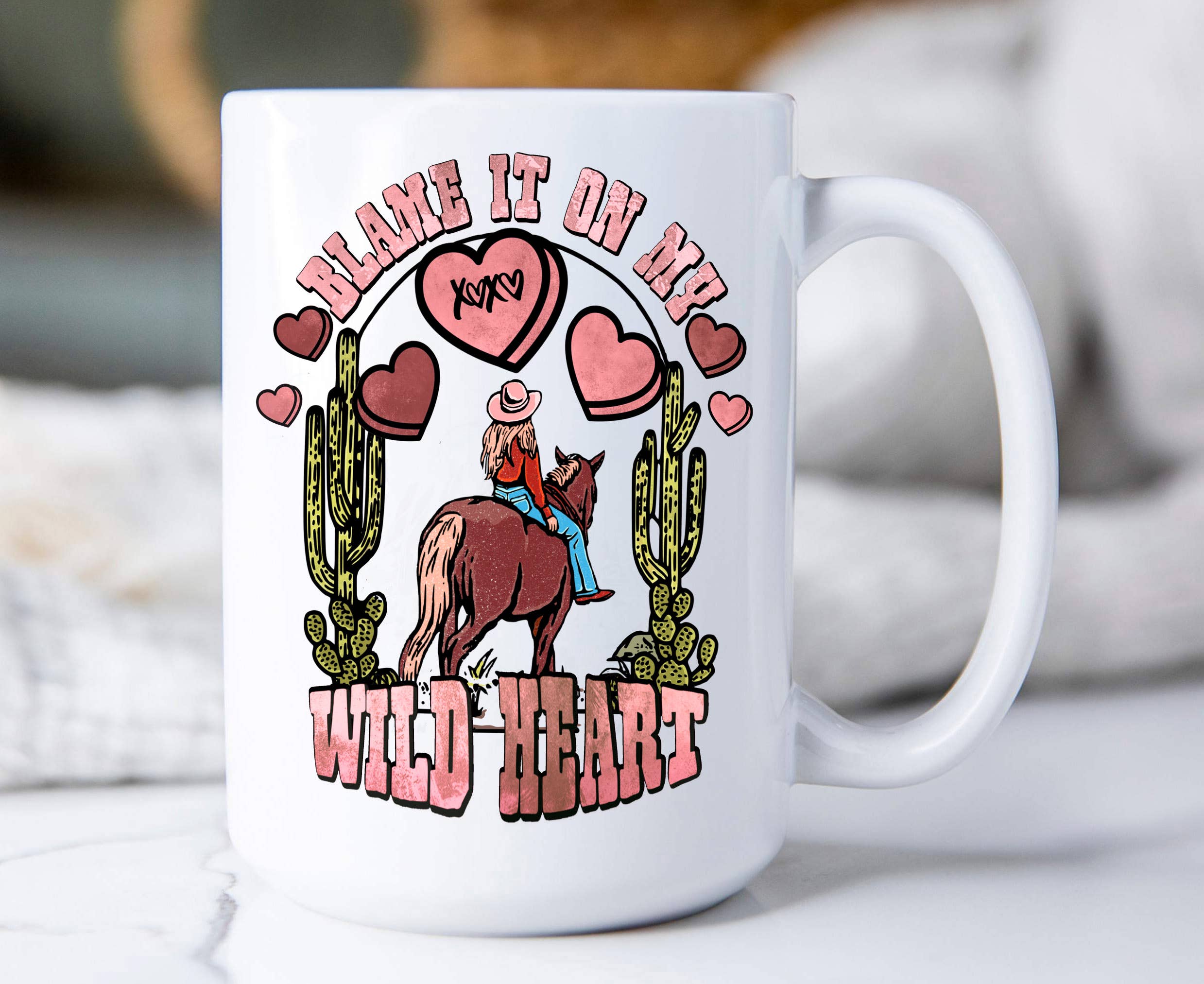 Avery Lane Gifts - Wholesale Coffee Mug - Valentine Wild Heart Western 15 oz Coffee Mug