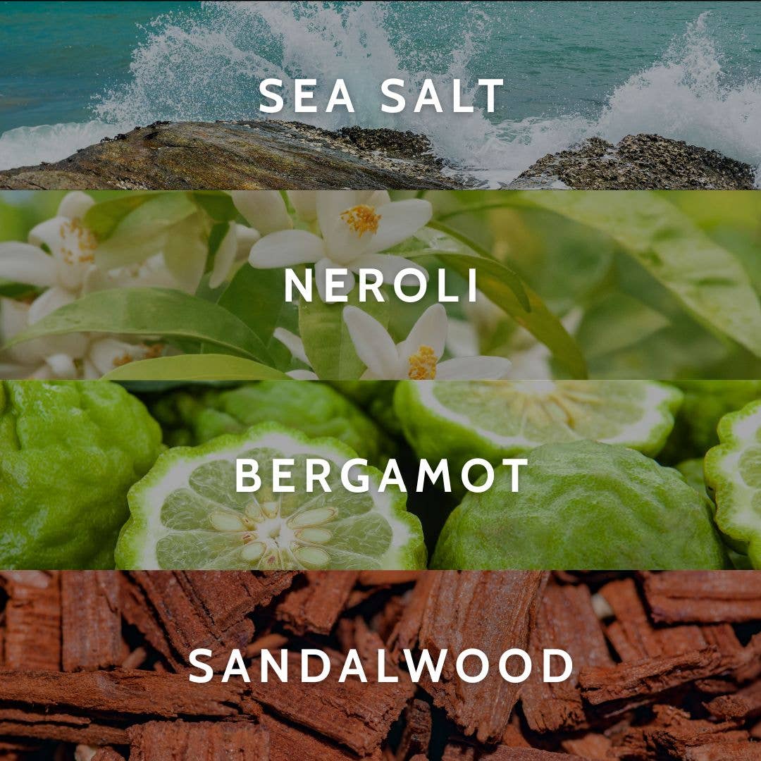 Little Torch - Wholesale Jar/Filled Candle - beachcomber candle (sea salt, bergamot, and ambergris)2