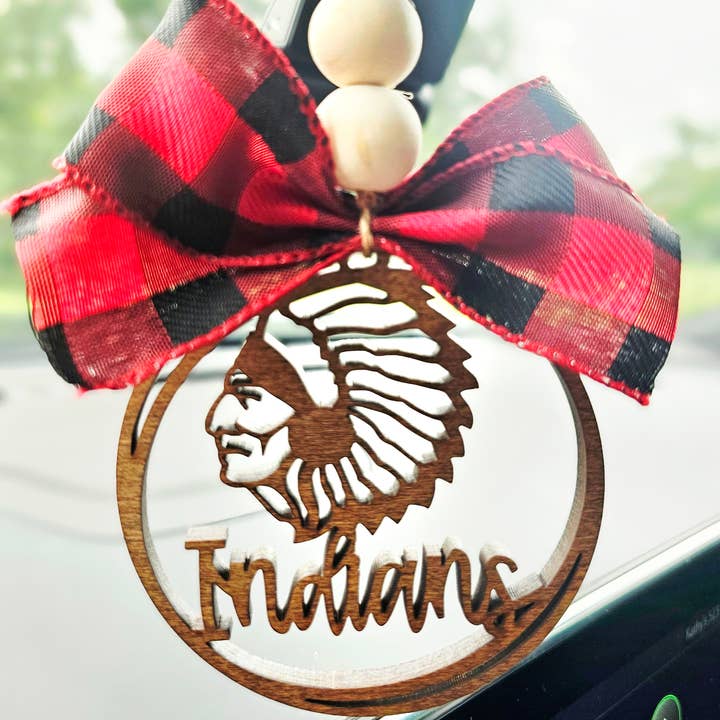 BD Lasers INC. - Wholesale Car Decorative Charm - Unisex - Indians Back to School Spirit Mascot Car Charm Bag Charm2