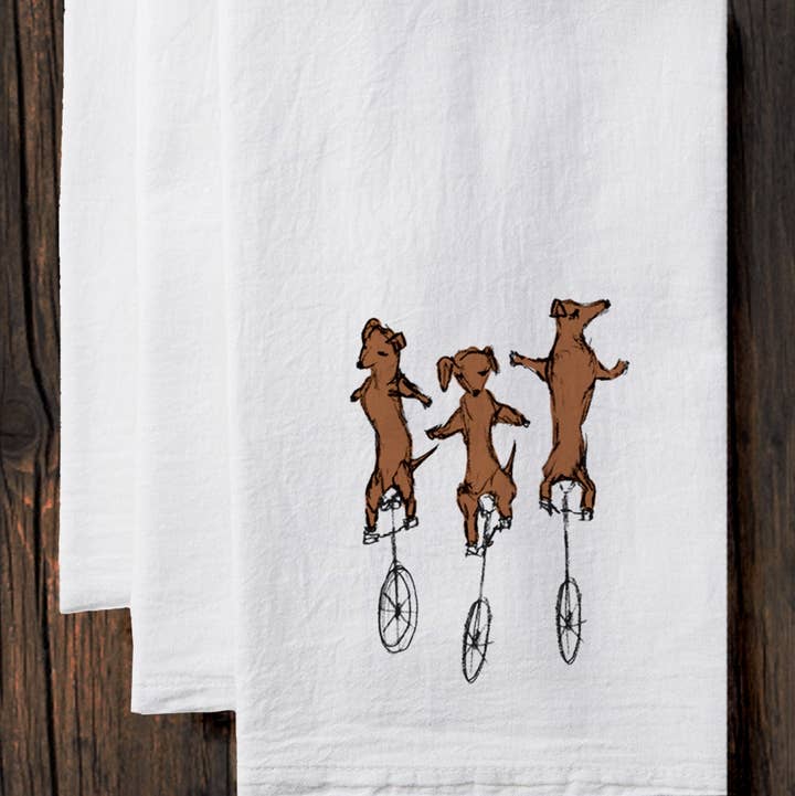 Megan Lee Designs - Wholesale Tea Towel - Uni-Dachshunds : Tea Towel0