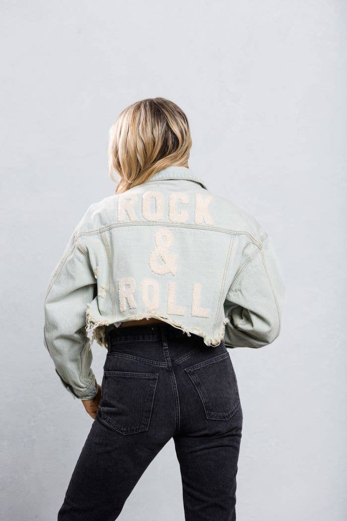 Trio Urban - Wholesale Denim Jacket - Women's - Rock and Roll Crop Denim Jacket20