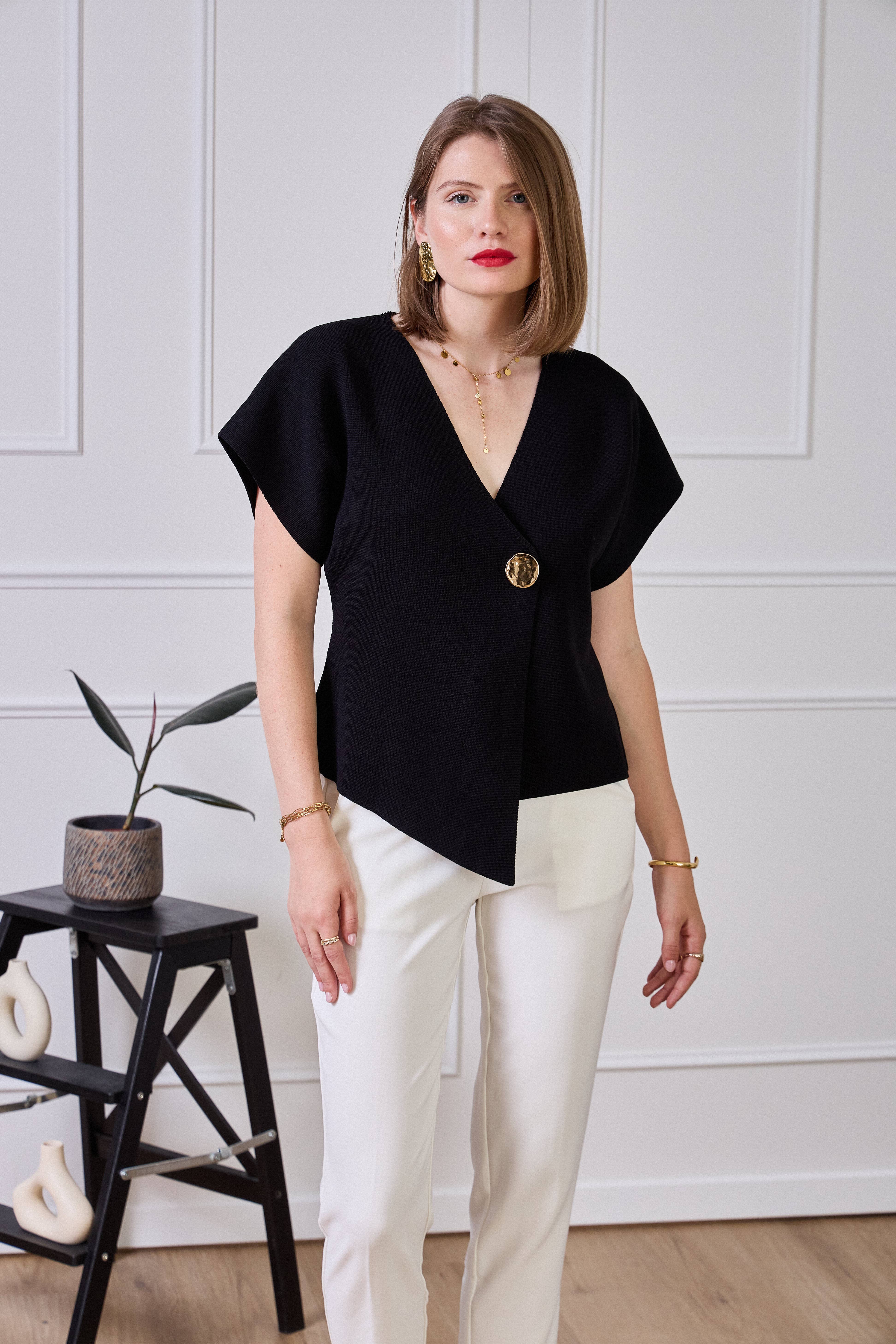 LULUMARY - Vendita all'ingrosso Gilè elegante - Donna - Gilet H724 con accessori17