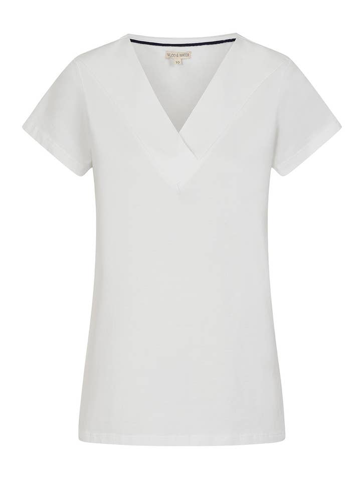 Fauna Top - Weiß - GOTS Bio-Baumwolle für den Großhandel von Mudd & Water