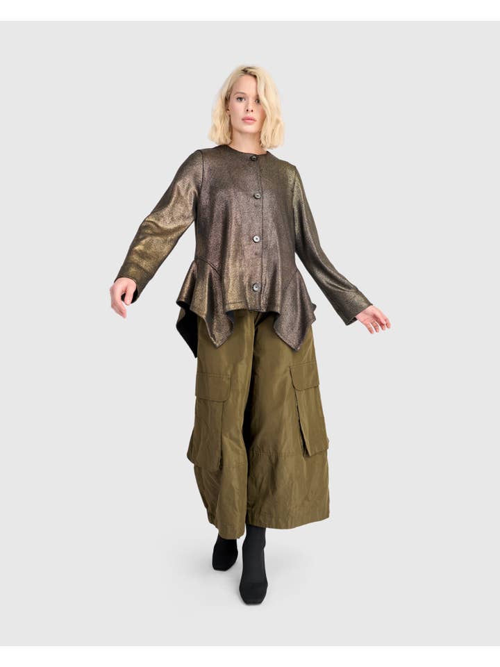 Hot Stuff Flounce Jacket, Gold for wholesale on Faire8