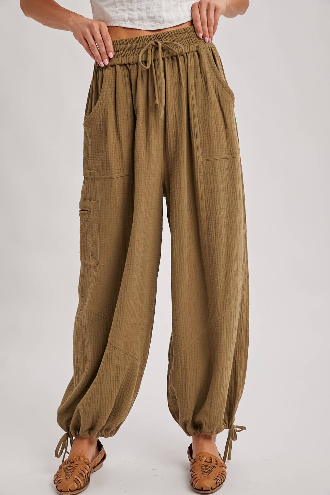 Bluivy - Wholesale Pants - Women's - JOGGER HAREM DRAWSTRING PANTS18