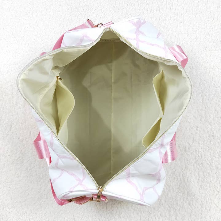 Aier Wholesale - Wholesale Weekender Bag - Kids - Baby Girls Pink Bows Gym Duffle Bags4