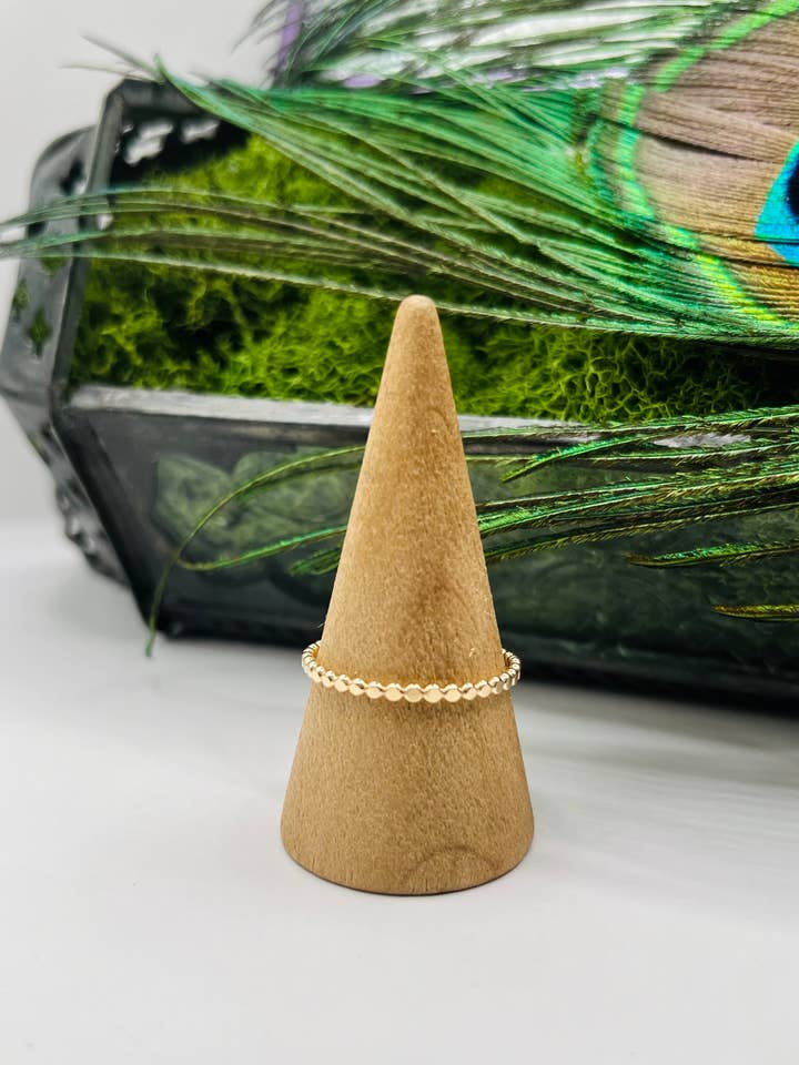 DOTTIE Gold Filled Dot Stacking Ring for wholesale by Rachel Renee Jewelry