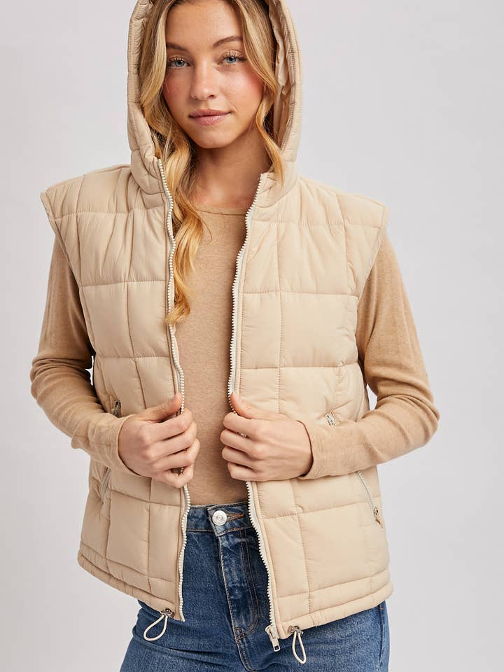 Bluivy – Colete - Mulher por atacado – COLETE COM CAPUZ COM ZÍPER7