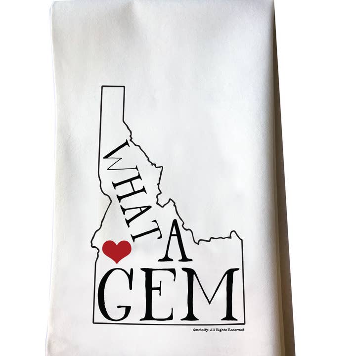 Idaho What a gem sac de farine de coton torchon pour la vente par noteify