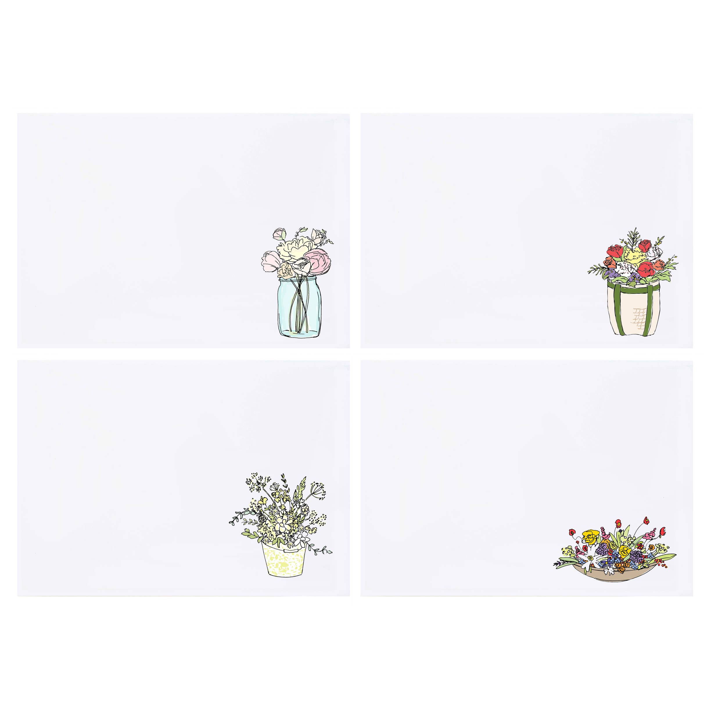 mollyOcards - Wholesale Stationery/Notecard Set - Flowers Stationery1