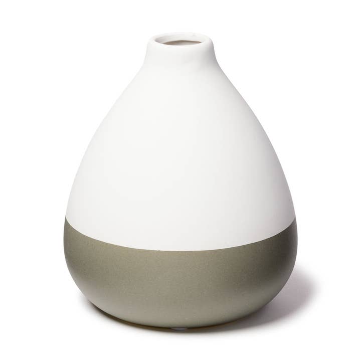 Duo Grå og Hvid Bud Vase - Minimalistisk Neutral Tekstureret for engroshandel hos MARMEDA