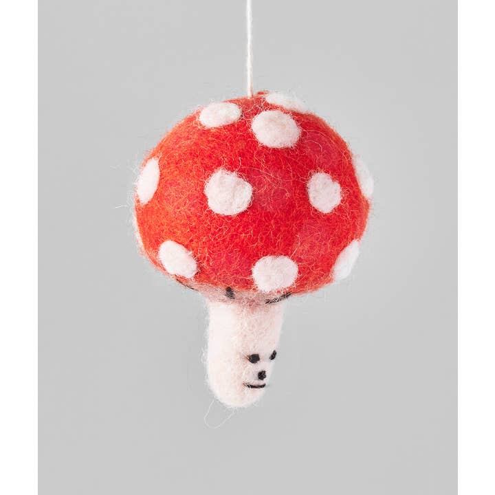 Wrap (US duties paid) - Wholesale Ornament - Mushroom Hanging Felt Ornament1