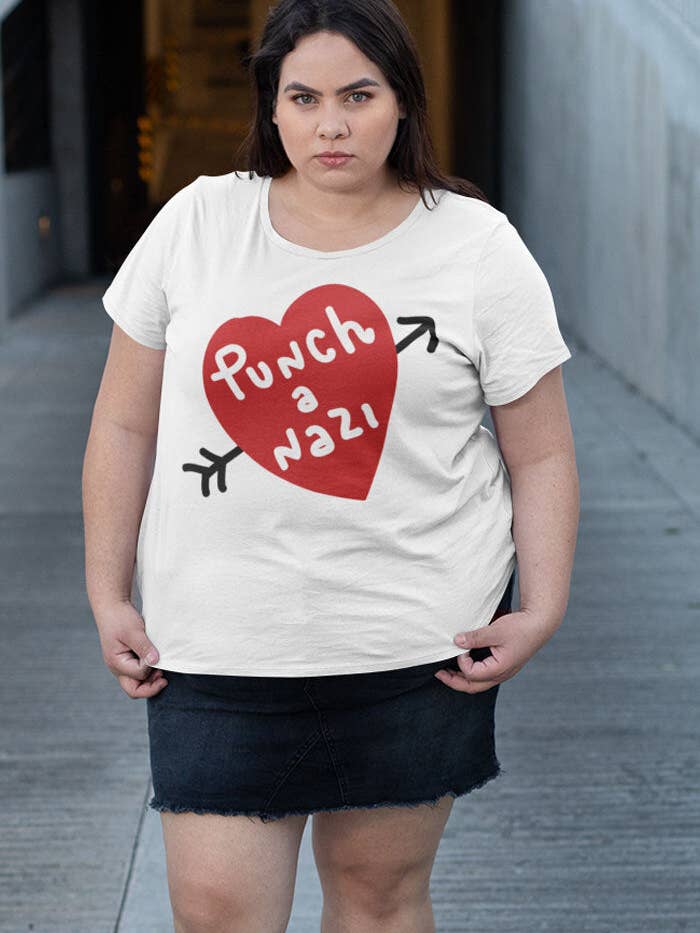 Soca num nazi - T-shirt unissexo em algodão biológico por atacado de Chiaralascura