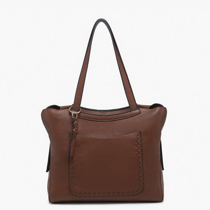 Jen & Co. - Vendita all'ingrosso Borsa tote - Donna - Borsa Hunter M2601 con tasca frontale invecchiata