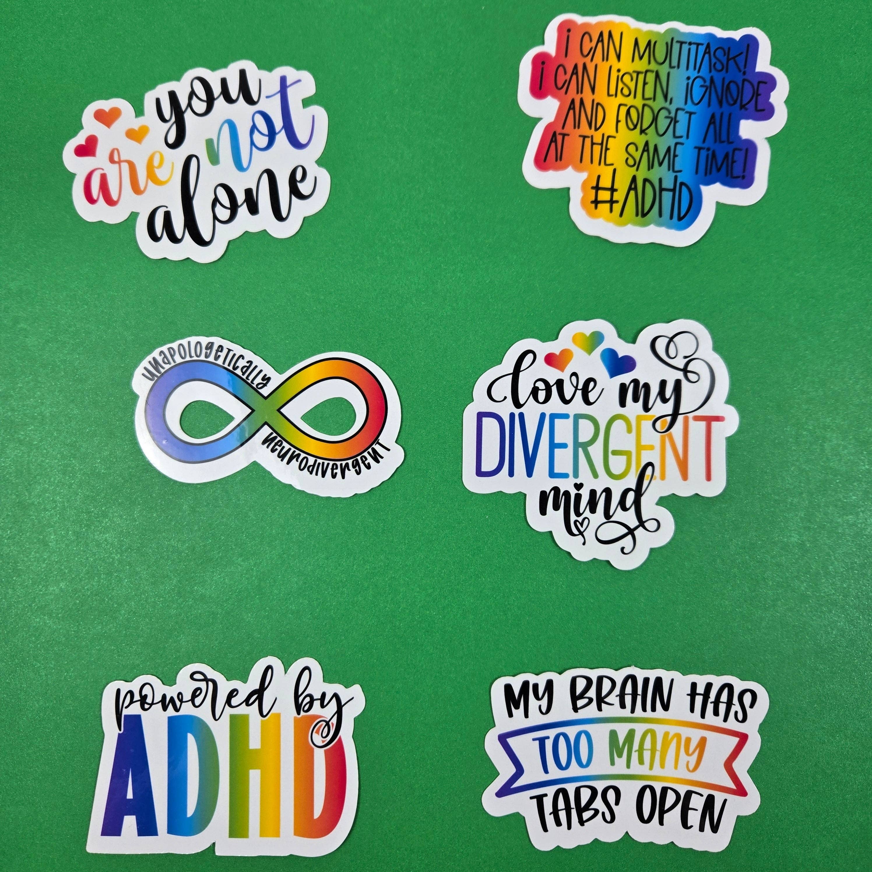 Vegas Custom Creations - Wholesale Sticker - Neurodivergent Series 2 Stickers2