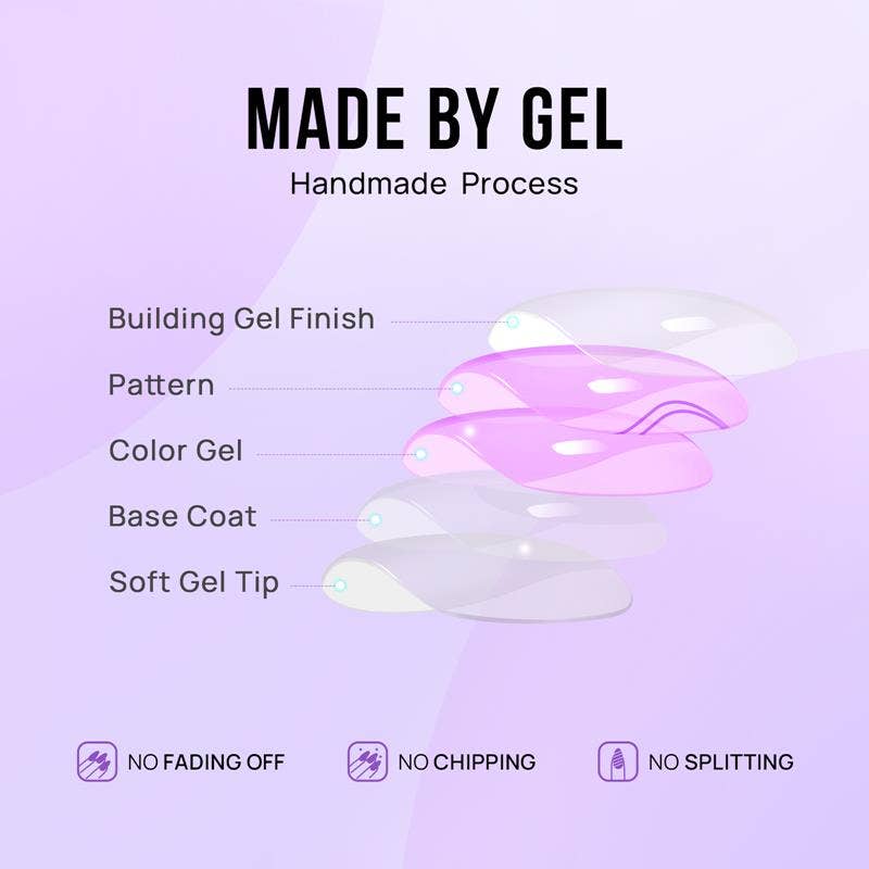 BTArtboxnails - Wholesale Press-On/Fake Nails - Glazed French Press On Nails - Square Fake Nails for Women3