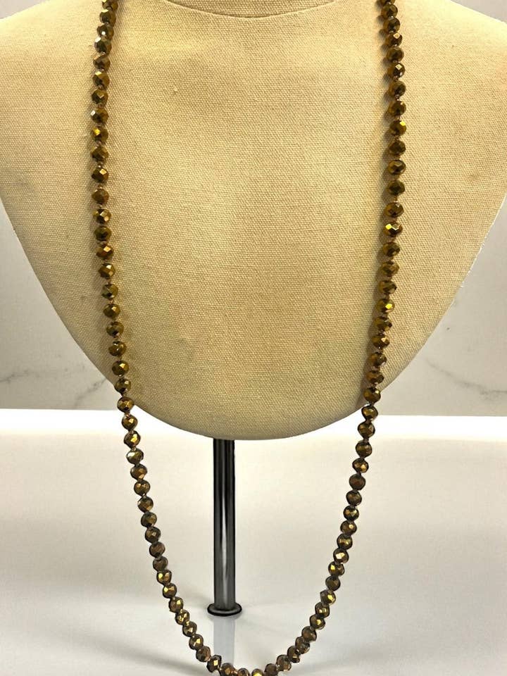 36" Handmade Crystal Necklace for wholesale by Ava Capri