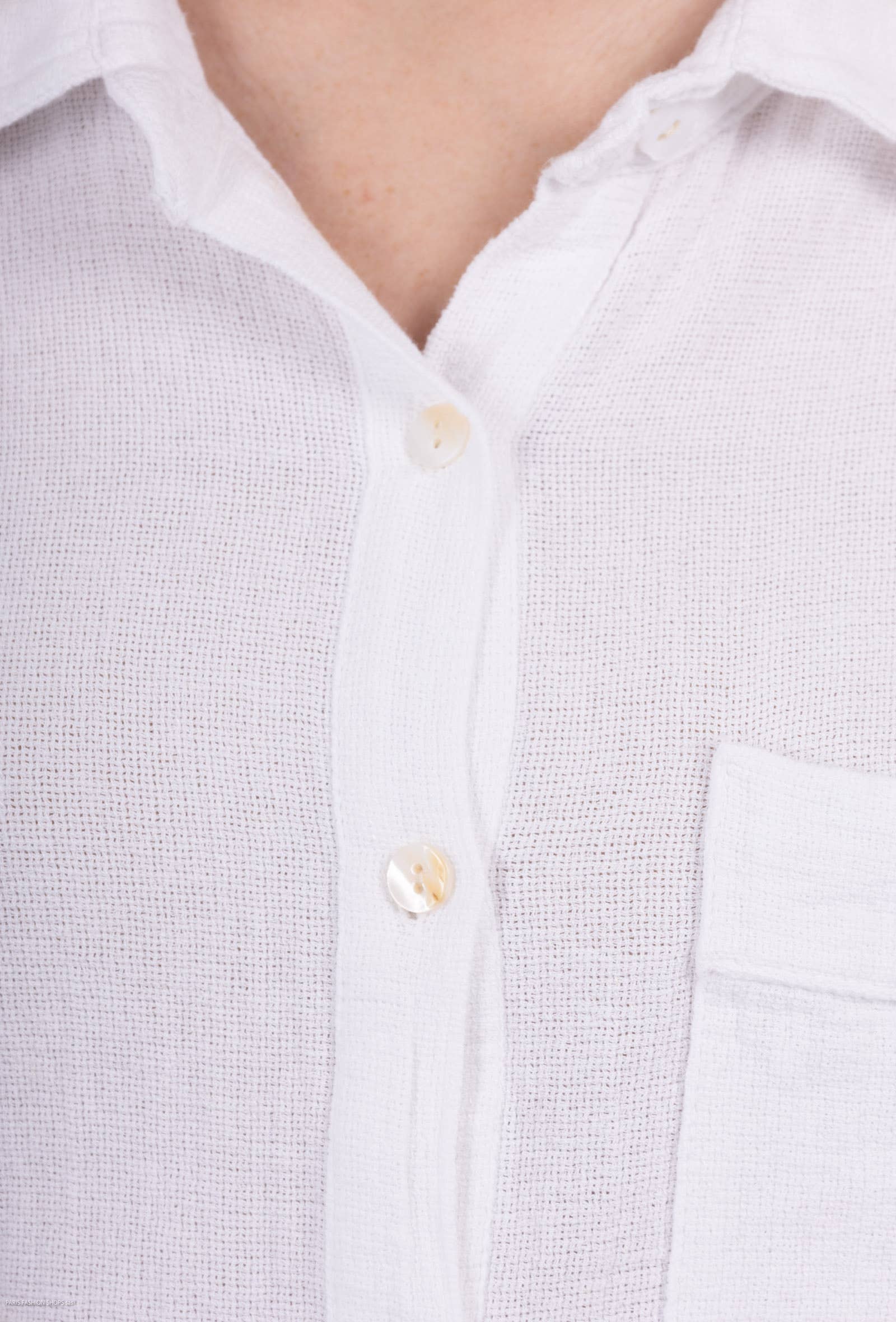 Shyloh - Wholesale Button Down Shirt - Women's - Linen cotton top 1578215