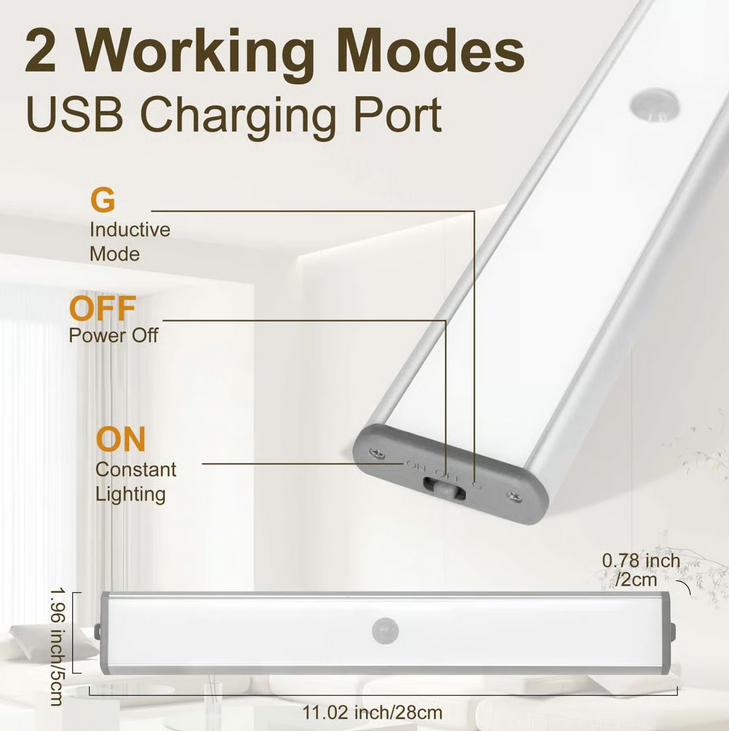 LEPOTEC INC - Wholesale Light Bulb/Puck - 6 Pack Wireless Motion Sensor Under Cabinet Light8