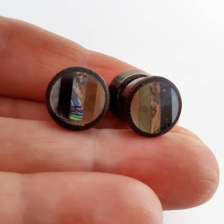 Dalfiya - Vente Clous d'oreille - Faux boucles d'oreilles bohème bio avec incrustation de coquillage3