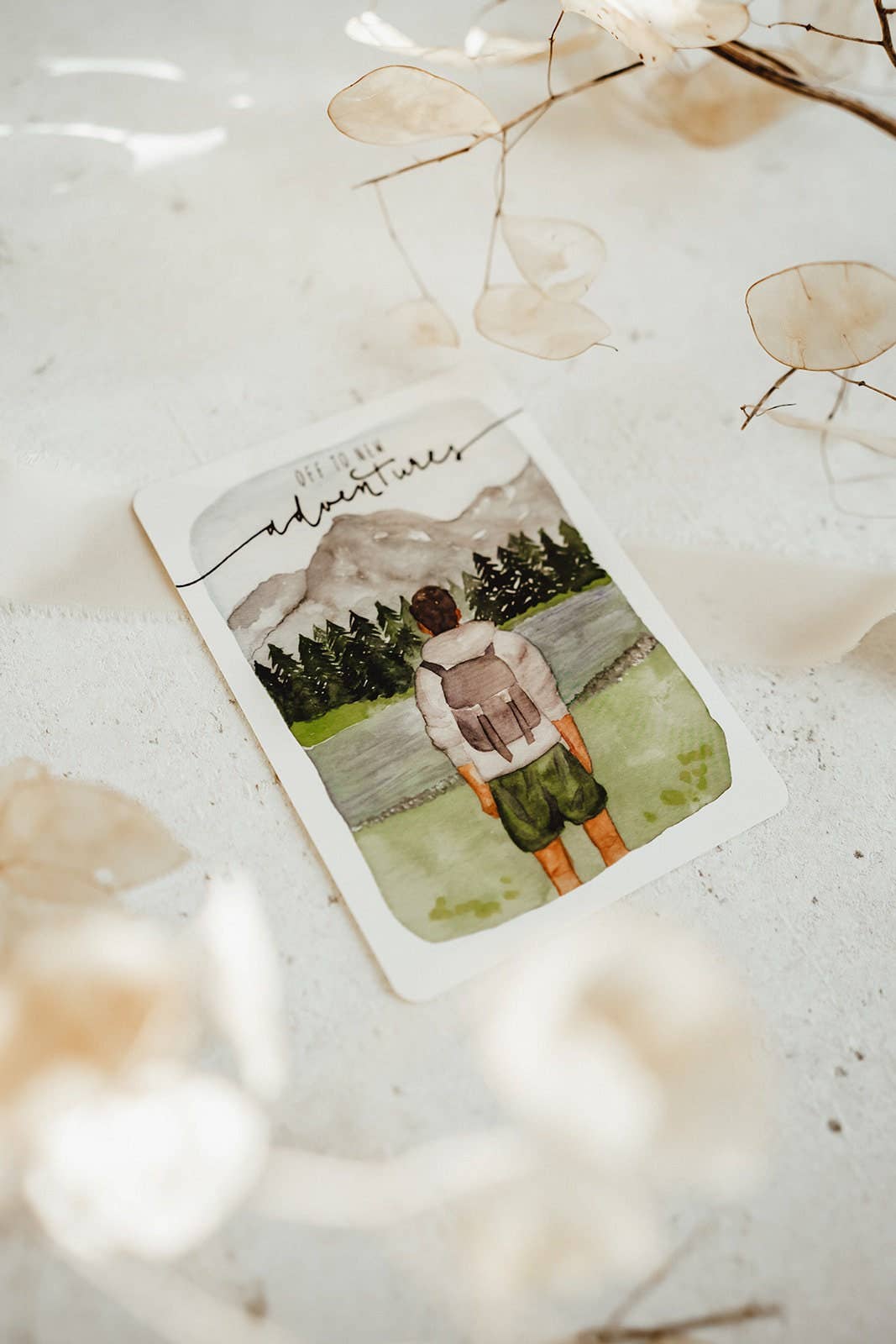 Linda Mundo – Großhandel Postkarten – Karte Abenteuer Wandern4