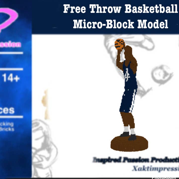 Kit de construction pour joueur de basket-ball pour la vente par Inspired Passion Productions,LLC