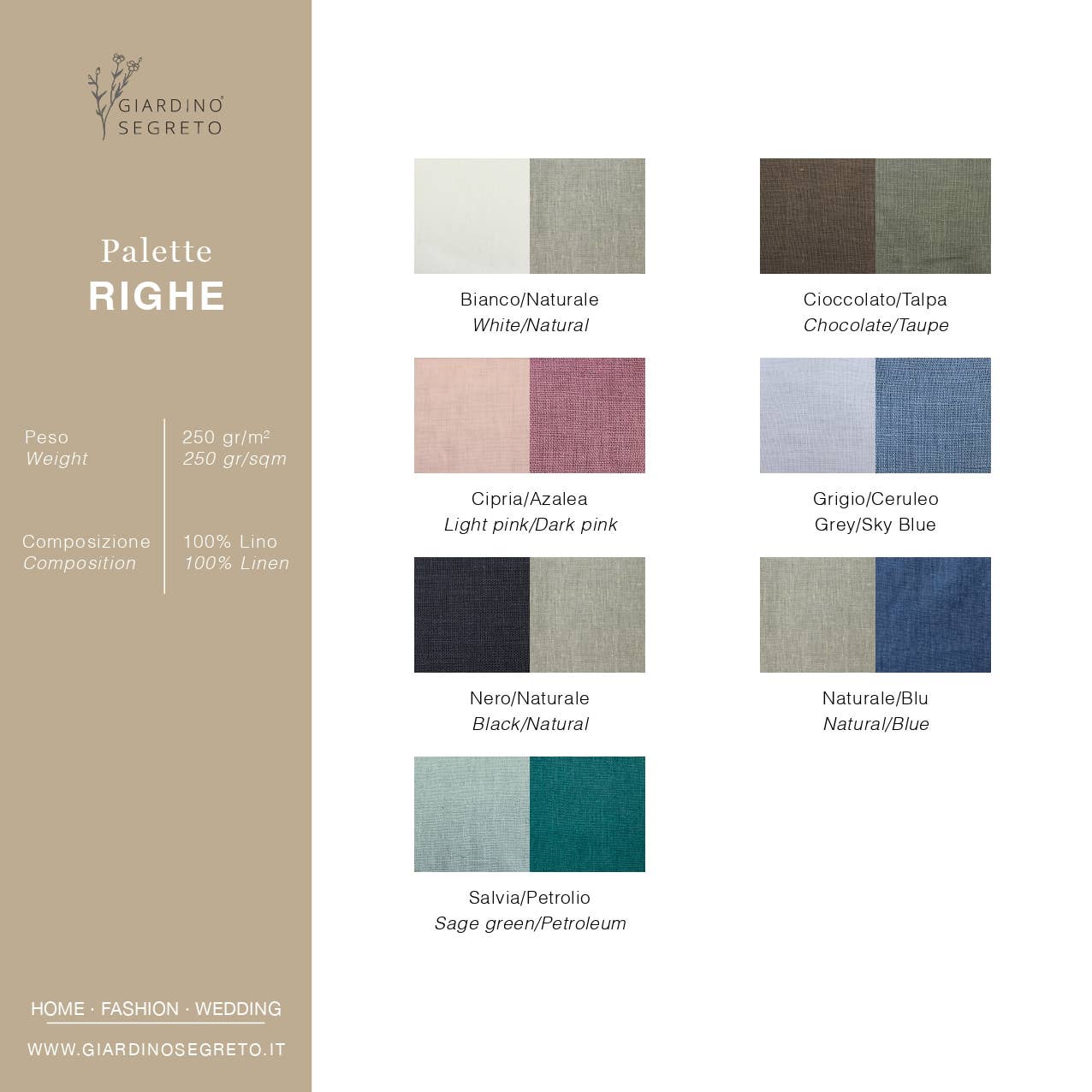 Giardino Segreto – Engroshandel Pyntepude – 100 % hør pude med striber6