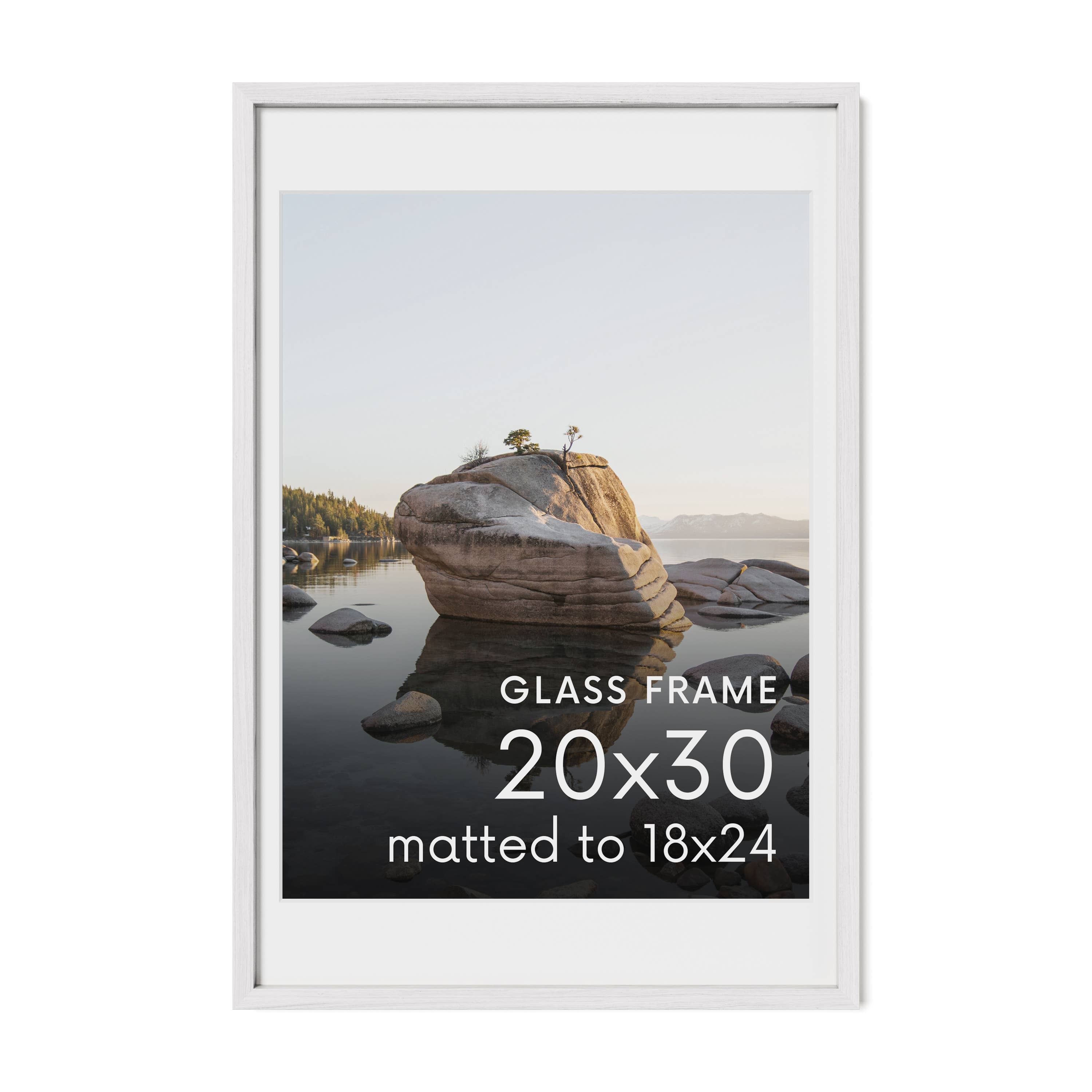 Haus and Hues - Wholesale Picture Frame - White Oak Frame with Glass18