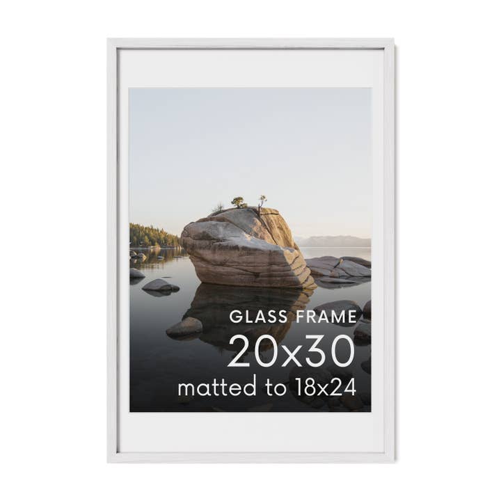 Haus and Hues - Wholesale Picture Frame - White Oak Frame with Glass18