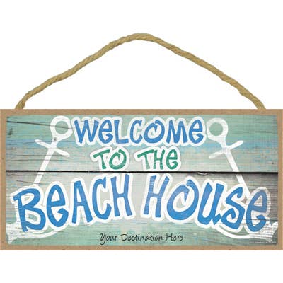 Welcome to the beach house - two anchors for wholesale by SJT Enterprises, Inc.